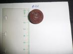 Knop militair uniform dia. 22mm, anker, Verzamelen, Ophalen of Verzenden