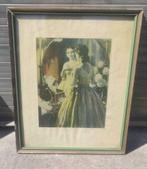 Reproduction sur soie Le premier bal signe Edmond doumont, Antiek en Kunst, Ophalen of Verzenden