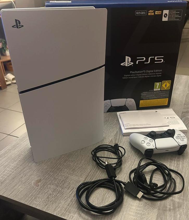 playstation 5 digital edition 825 gb, Games en Spelcomputers, Spelcomputers | Sony PlayStation 5, Zo goed als nieuw, Playstation 5