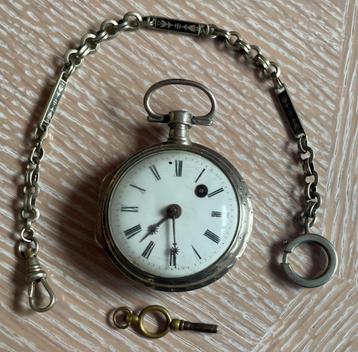 Zakhanenhorloge met ketting en sleutel, werkt beschikbaar voor biedingen