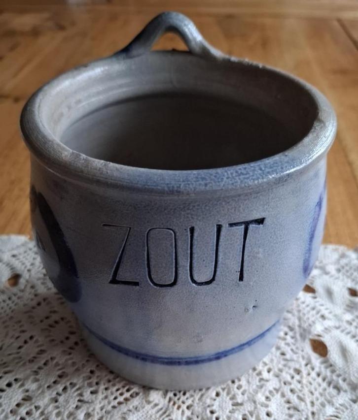 Oude Keulse zoutpot, 1 L, Antiek en Kunst, Curiosa en Brocante, Ophalen of Verzenden