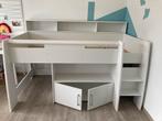 Half-hoogslaper, wit, 1p, excl lattenbodem, excl matras, Kinderen en Baby's, Kinderkamer | Stapelbedden en Hoogslapers, Ophalen