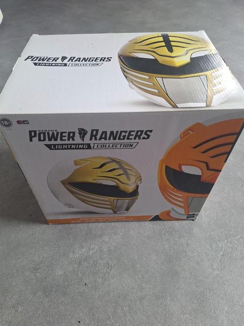 Power Rangers Lightning Collection - White Ranger Helmet 1:1, Kinderen en Baby's, Speelgoed | Actiefiguren, Zo goed als nieuw