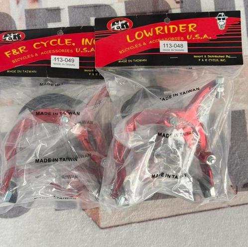 Rode Fixie MX-hendel rood race-Fiets bmx SET Voor + Achter, Fietsen en Brommers, Fietsaccessoires | Overige Fietsaccessoires, Nieuw