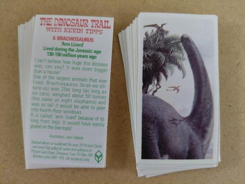 The Dinosaur Trail complete set 20 chromos BB11PG 1993, Verzamelen, Foto's en Prenten, Dier, 1980 tot heden, Ophalen of Verzenden