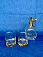Fox Crystal Decanter 1000ml & 2X set Fox Whiskey Glasses Vin, Ophalen