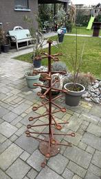 Ijzeren kerstboom met ster ( voor kaarsen of kerstlampjes ), Ophalen, Zo goed als nieuw