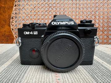 Defect Olympus OM-4 Ti Body Black 35mm Film Camera Analoog