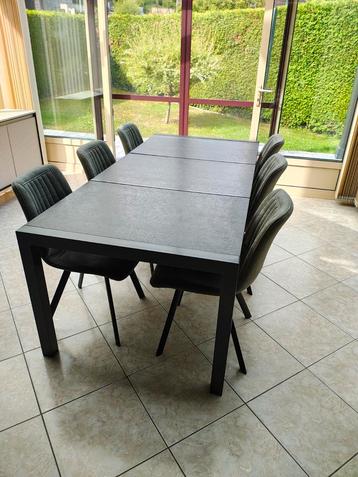 Table + chaises, Maison & Meubles, Tables | Tables à manger, Enlèvement, Comme neuf