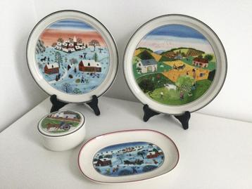 Lot de vaiselle porcelaine Villeroy et Boch : naif Laplau disponible aux enchères