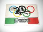 Postkaart OLYMPISCHE SPELEN 1968 MEXICO atleet letters vilt, Verzamelen, Ophalen of Verzenden, 1960 tot 1980, Gelopen, Sport en Spel
