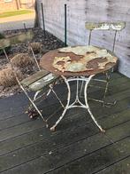 Bistrotafel met 2 stoelen, Ophalen, Zo goed als nieuw