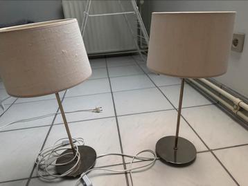 Lamoes de chevet Ikea, Intemporel, 25 à 50 cm, Rond, Comme neuf