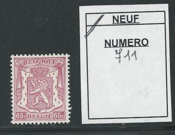 Timbre neuf ** Belgique N 711