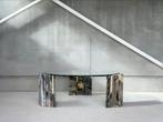 Vintage marble coffeetable, rond, 1980’s, Antiek en Kunst, Ophalen