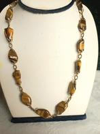 Tijgeroog collier/ketting.  Handgemaakt edelsteen., Handtassen en Accessoires, Edelstenen, Ophalen of Verzenden