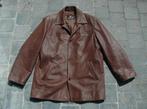 Veste en cuir Jacques Locci taille 52, Enlèvement, Porté, Taille 52/54 (L), Brun