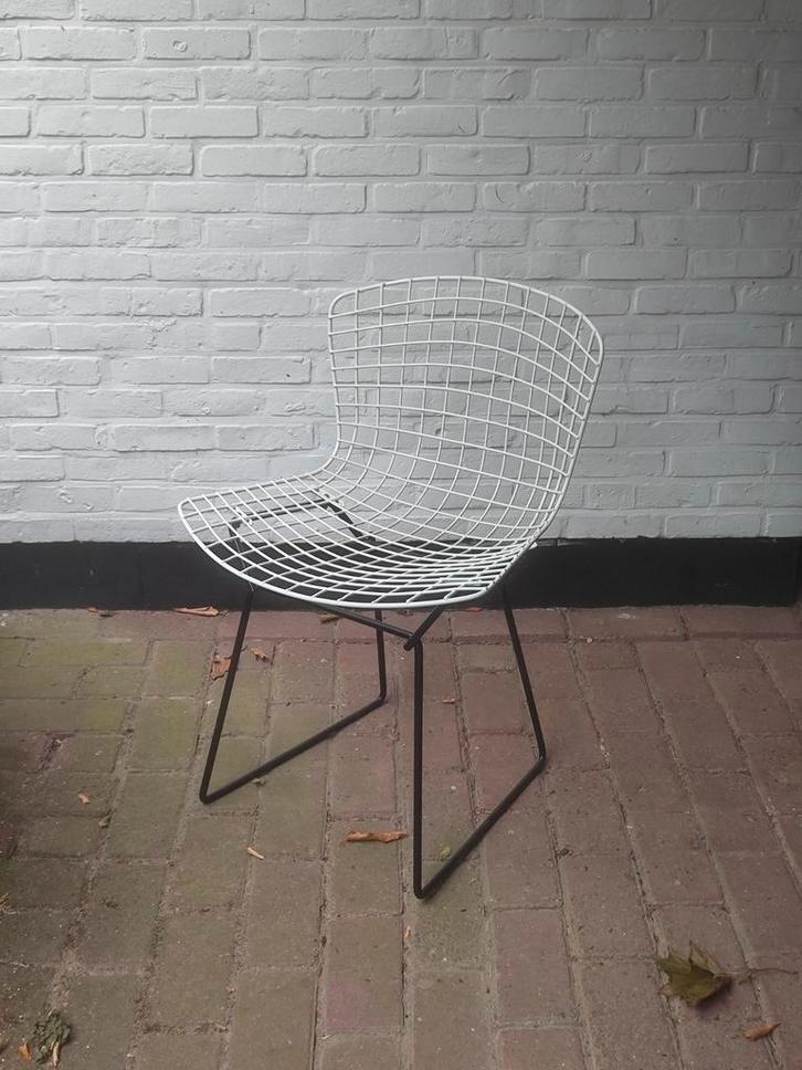 harry bertoia wire chair voor knoll, Huis en Inrichting, Stoelen, Gebruikt, Wit, Ophalen