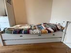 Wit bed 90 x 200 cm + lade, Ophalen, Overige materialen, Gebruikt, Eenpersoons