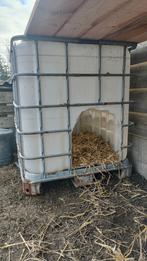 2x IBC container met gat in  / schuilhok dieren, Enlèvement, Comme neuf
