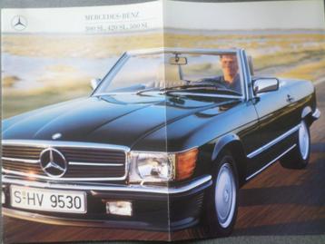 Brochure Mercedes 300 420 500 SL R107 08-1987 - FRANÇAIS disponible aux enchères