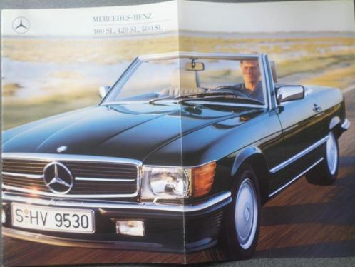 Brochure Mercedes 300 420 500 SL R107 08-1987 - FRANÇAIS, Livres, Autos | Brochures & Magazines, Mercedes, Envoi