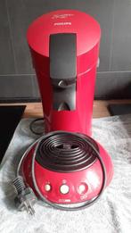 Une machine à café senseo rouge, Overige modellen, 2 tot 4 kopjes, Gebruikt, Koffiepads en cups