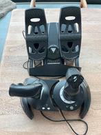 Thrustmaster T-flight full kit X: joystick, throttle & ruddr, Computers en Software, Joysticks, Ophalen of Verzenden, Zo goed als nieuw