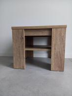 Vierkante houten salontafel, Ophalen, Gebruikt, Vierkant