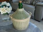 bouteille tourie vide à vin 5L avec sa protection vintage, Zo goed als nieuw, Rode wijn, Italië, Ophalen of Verzenden