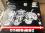12-delige kookpottenset – gloednieuw in doos – topkwaliteit, Huis en Inrichting, Ophalen, Inox, Nieuw, Pannenset