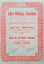 John Mahieu - Congo - luchtvaart - 1948, Postzegels en Munten, Aandelen en Waardepapieren, Ophalen of Verzenden, 1920 tot 1950