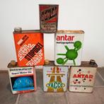 6 oude olieblikken, Emballage, Enlèvement ou Envoi, Utilisé