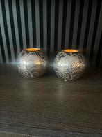 2 mooie theelichten, Ophalen of Verzenden, Zo goed als nieuw