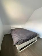 Ikea bed + lattenbodem + matras (140x200), Bois, Enlèvement, Utilisé, 140 cm