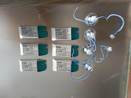 Lot de 6 convertisseurs LED + 6 culots GU5.3 + 4 ampoules, Maison & Meubles, Lampes | Lampes en vrac, Utilisé, Ampoule LED, Moins de 30 watts