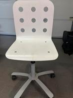 Houten Bureaustoel, Huis en Inrichting, Ophalen, Wit, Zo goed als nieuw, Bureaustoel