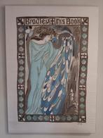 art nouveau schilderij op zijde, Ophalen of Verzenden