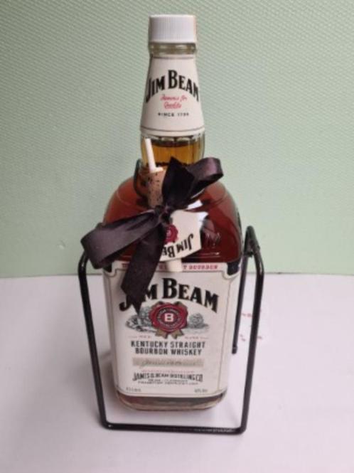 Whiskey: Jim Beam White Label – 4,5 liter, Verzamelen, Wijnen, Zo goed als nieuw, Overige typen, Noord-Amerika, Ophalen
