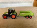 Tractor Claas Celtis 446 RX in kunststof + aanhangwagen, Kinderen en Baby's, Speelgoed |Speelgoedvoertuigen, Ophalen of Verzenden
