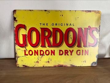 Plaque métallique Gordon’s Gin, Enlèvement ou Envoi, Comme neuf
