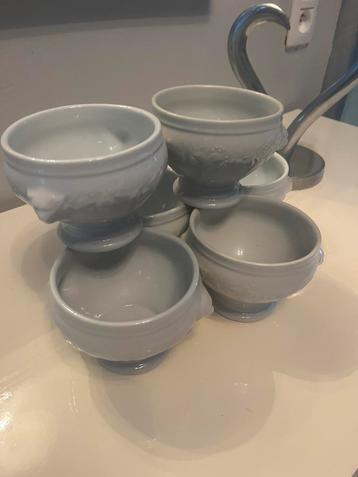 Lot de 6 Bol à soupe en porcelaine Philppe Deshouilières beschikbaar voor biedingen