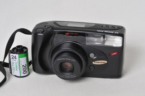 Samsung AF ZOMM 777i riem + hoesje., Audio, Tv en Foto, Fotocamera's Analoog, Zo goed als nieuw, Compact, Samsung, Ophalen of Verzenden