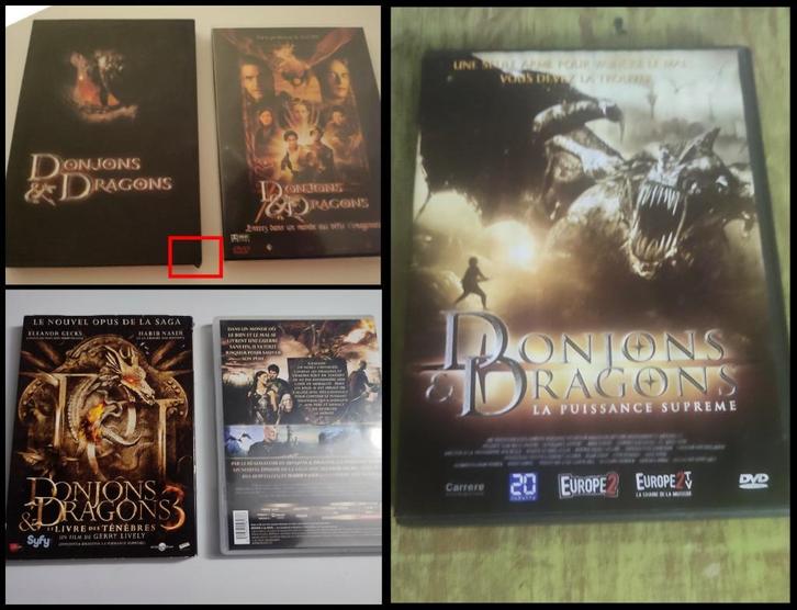 DONJONS & DRAGONS - Intégrale DVD  (3 films), Cd's en Dvd's, Dvd's | Science Fiction en Fantasy, Gebruikt, Fantasy, Ophalen of Verzenden