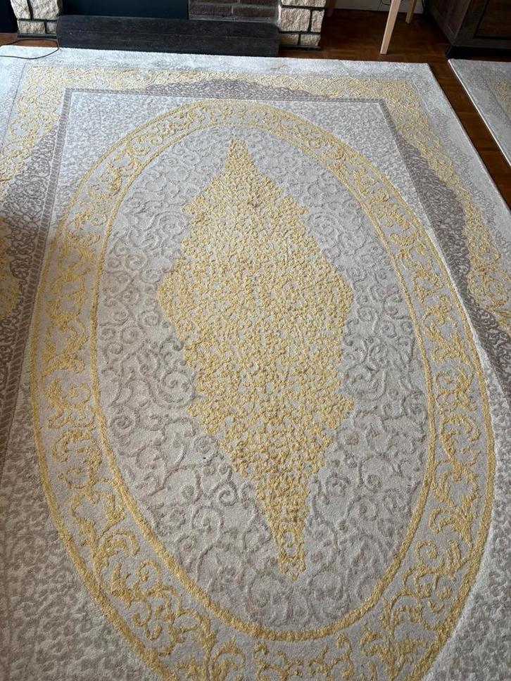 2 Tapijten van 2m × 2.90m, Huis en Inrichting, Stoffering | Tapijten en Vloerkleden, Zo goed als nieuw, Beige, Ophalen