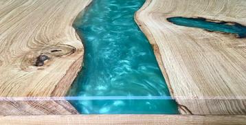 Epoxy tafel salontafel riviertafel beschikbaar voor biedingen