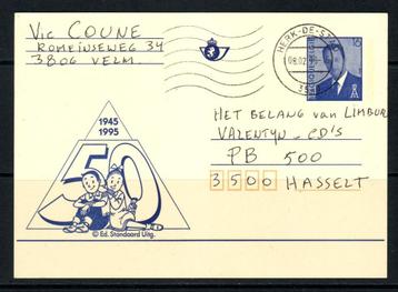 Postzegels : België / Briefkaarten stripfiguren, Timbres & Monnaies, Enlèvement ou Envoi, Affranchi, Autres thèmes