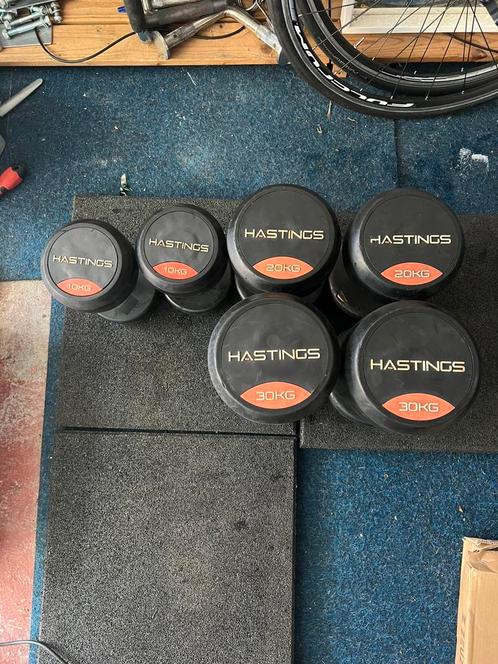 3 paar dumbells hastings te koop, Sport en Fitness, Fitnessmaterialen, Gebruikt, Ophalen
