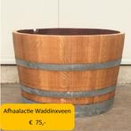 Half eikenhouten wijnvat 112 liter, geolied met lijnolie, Tuin en Terras, Regentonnen, 150 liter of meer, Ophalen of Verzenden