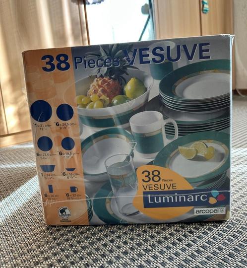 Luminarc service set 6 pers - 38 delig, Huis en Inrichting, Keuken | Servies, Nieuw, Bord(en), Overige stijlen, Overige materialen